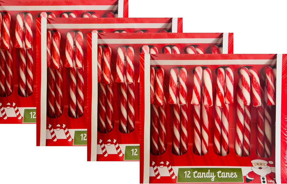 Sarah's Candy Factory Christmas confectionery collection including festive peppermint candy canes.