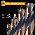 Rogaper metal twist drill bits close up