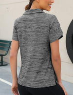 Viracy quick dry workout top quarter zip detail