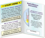 Embrilliance Essentials software user interface showing design merging screen