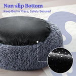Material texture detail of rabbitgoo soft faux fur cat bed