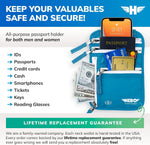 Aqua travel pouch worn under clothing for concealment