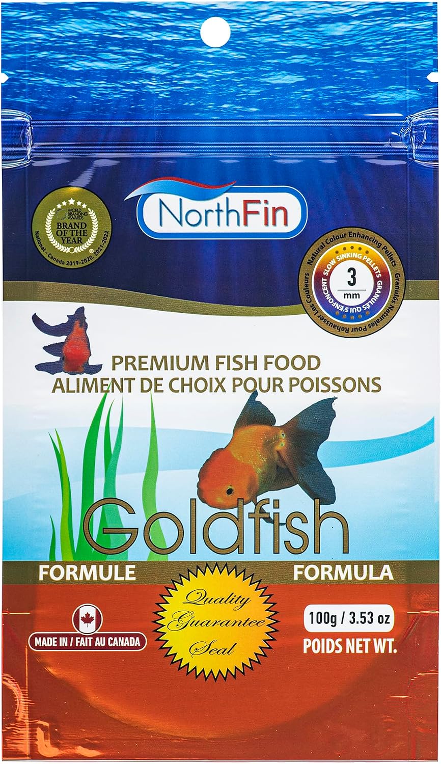 Northfin goldfish fish food package front view 100g