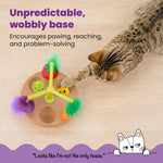 Catstages Hunt N Wobble Veggie Bowl featuring peek-through hunting holes