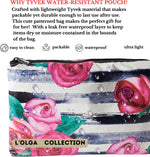 L'OLGA COLLECTION Mid Pouch|Lightweight Reusable Makeup Pouch, Toiletries |Splash-proof Cosmetic Bag, Packable & Travel Waterproof Beach Swimsuit Bathing Suit Bikini Zipper Pouch Gift for her - Image 9