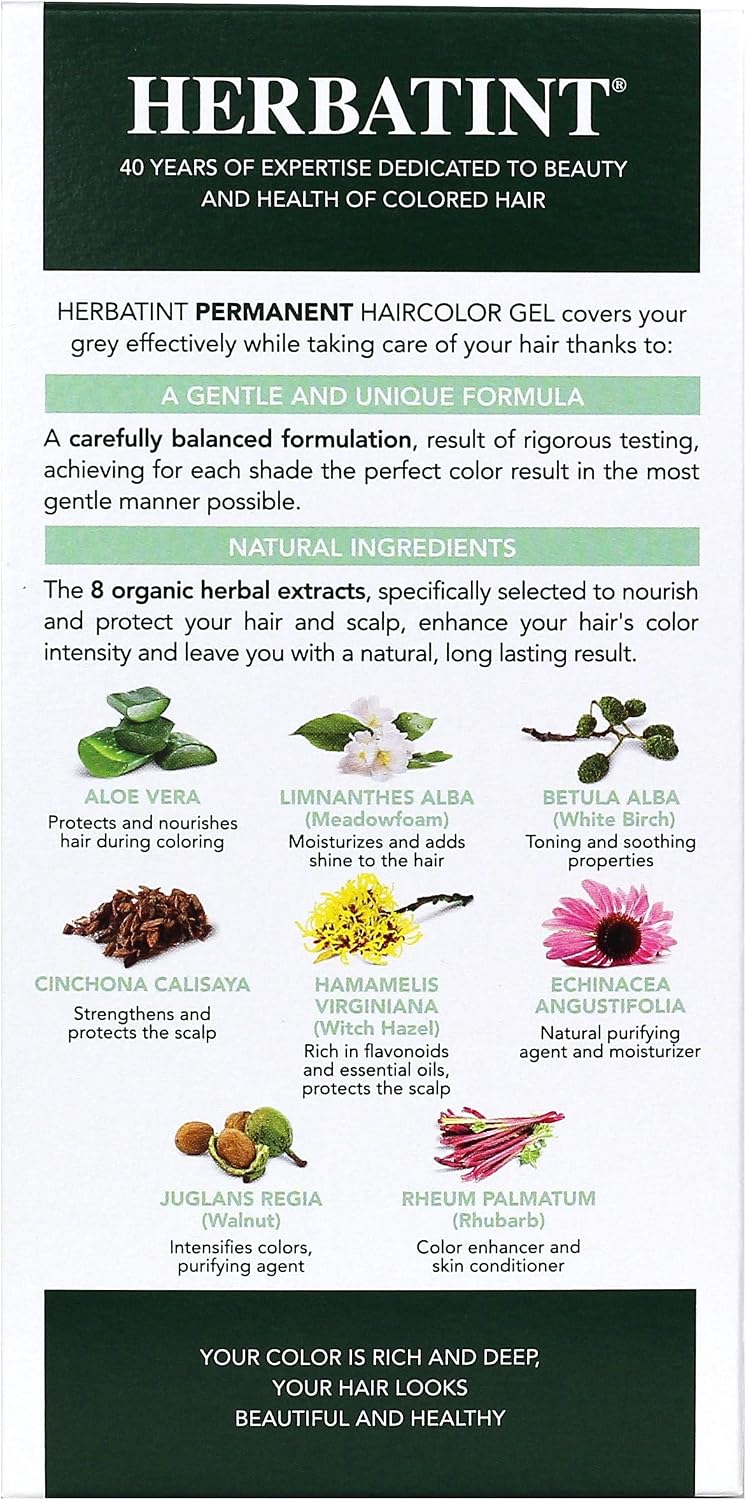 Herbatint hair color bottle and developer contents