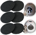PurifyLogix cat litter box replacement filters front view showing the six piece pack.