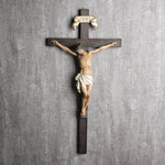 Bc Buildclassic Catholic wall cross displayed in a living room interior