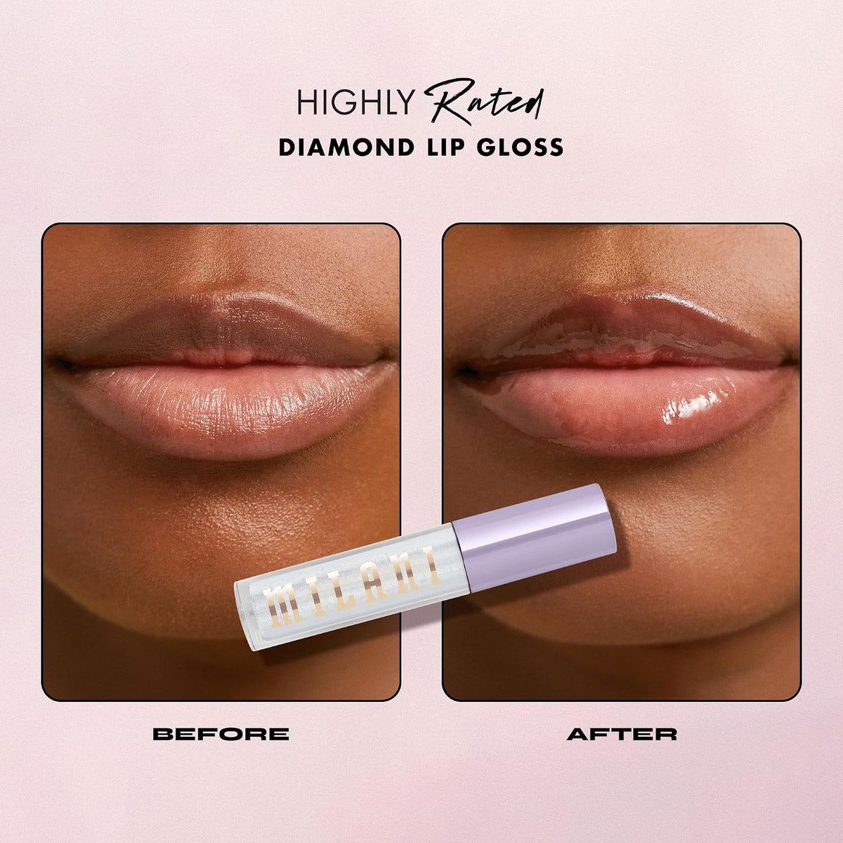 Authentic Milani high shine lip gloss pack of two packaging.