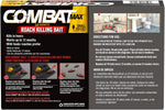 Combat roach killer packaging showing small roaches target