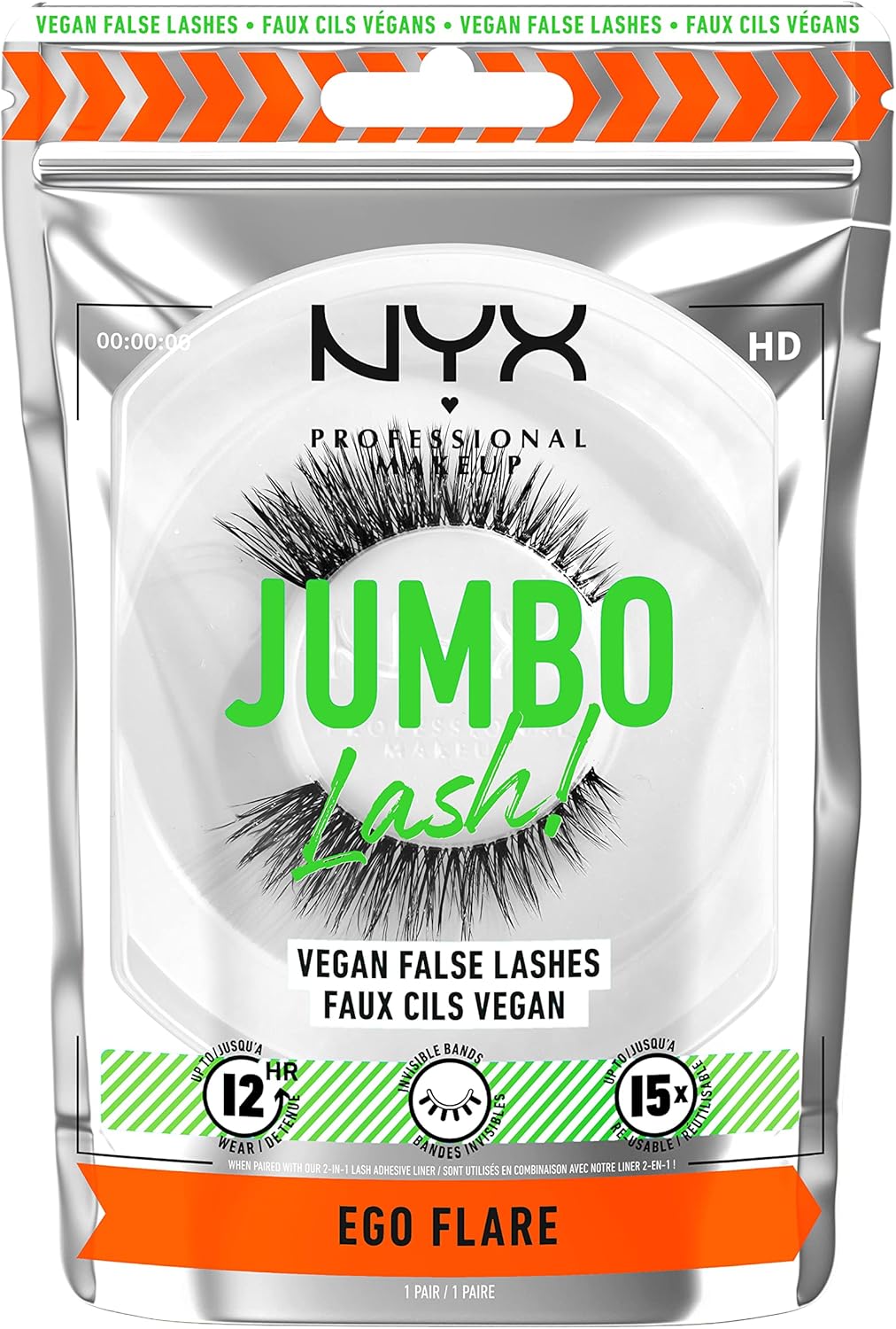 NYX PROFESSIONAL MAKEUP Jumbo Lash! 2-In-1 Eyeliner & Lash Adhesive - Baddest Black - Image 10
