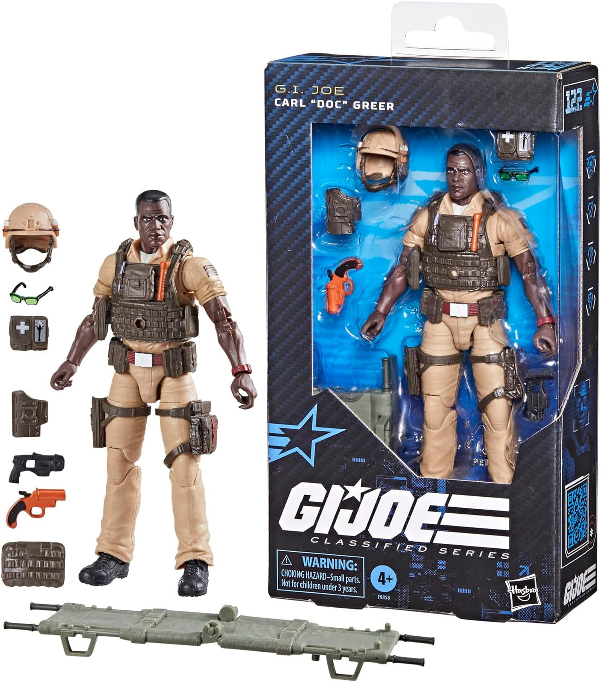 G.I. Joe Classified Series #122, Carl Doc Greer, Collectible 6-Inch Action Figure with 7 Accessories | G.I. Joe Classified 6 Inch Action Figure Wave 18 - Carl Doc Greer #122 - Image 11