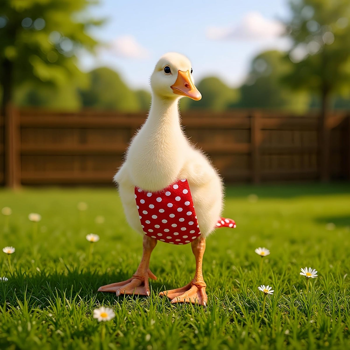 Magnoloran 2 Pack Chicken Diapers showing the inner waterproof lining pouch and adjustable elastic H-straps.