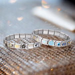 ITingstere bracelet displayed with included thumb opening tool