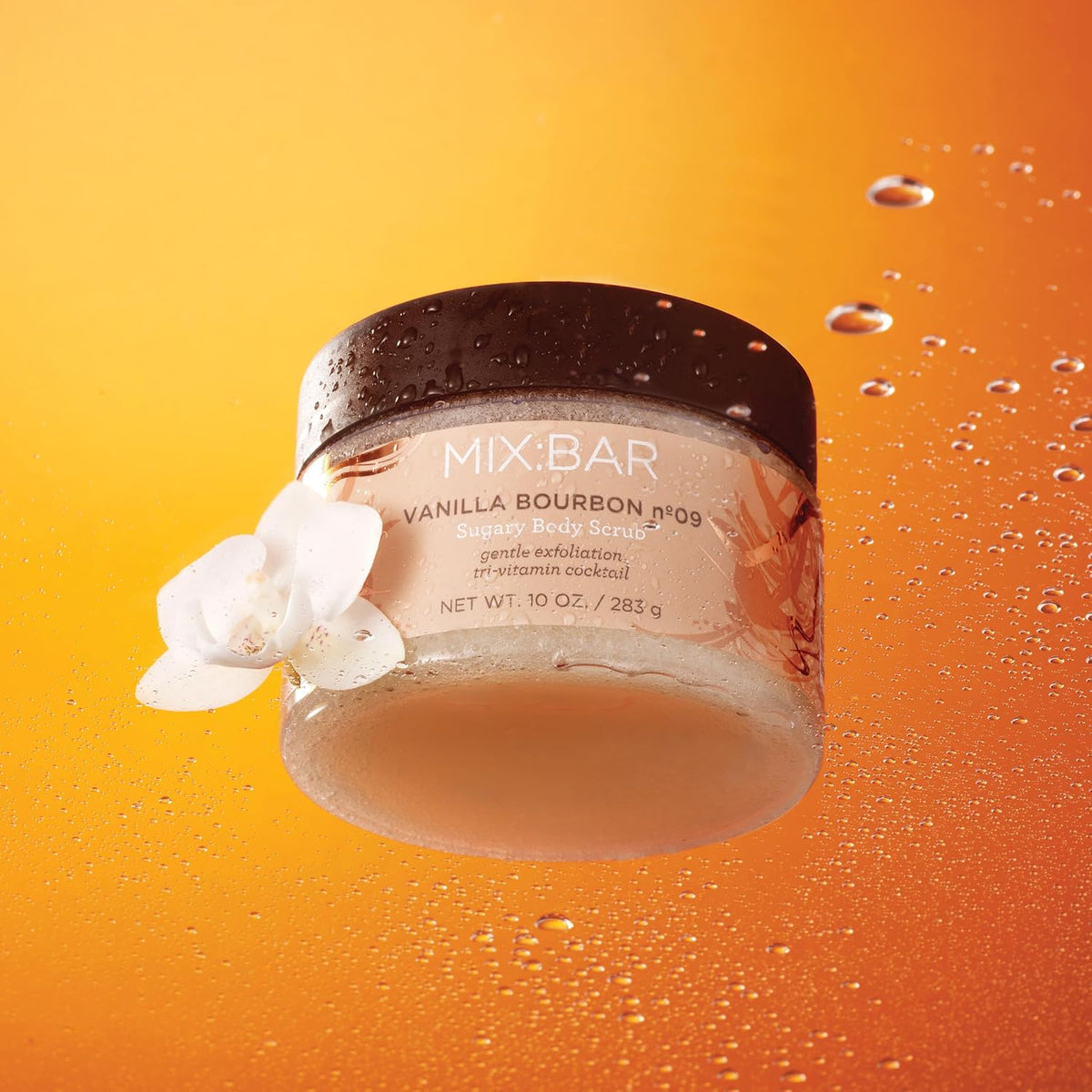 MIX:BAR Vanilla Bourbon Sugary Body Scrub packaging detail