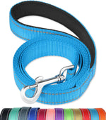 FunTags 6FT Red Reflective Dog Leash for Large & Medium Dogs Walking, Soft Padded Handle Comfortable Grip, Heavy Duty Nylon, Reflective for Night Walking, 1in Wide - Image 12