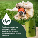 Reli heavy duty dog waste disposal rolls with secure clip dispenser