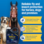 Imported Farnam Repel-X emulsifiable fly spray bottle cap and seal detail