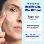 Bliss tinted daily mineral sunscreen cream texture swatch