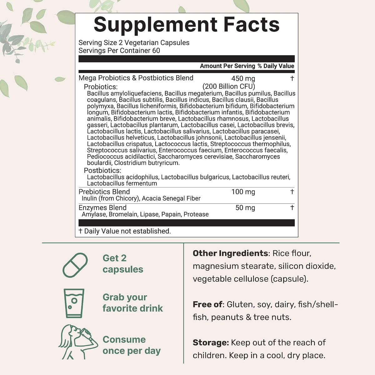 Micro Ingredients supplement bottle showing 200 billion CFU label