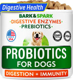 BARK&SPARK Probiotics for Dogs Digestive Health w/Enzymes - Diarrhea Gas Treatment Upset Stomach Relief - Allergy & Itchy Skin - Pet Dogs Probiotics - Digestion Supplement Treat (120Ct Chicken) - Image 9