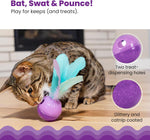 Catstages toy featuring feathers for hunting stimulation
