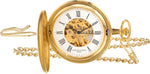 Charles-Hubert Paris gold-plated mechanical pocket watch front view