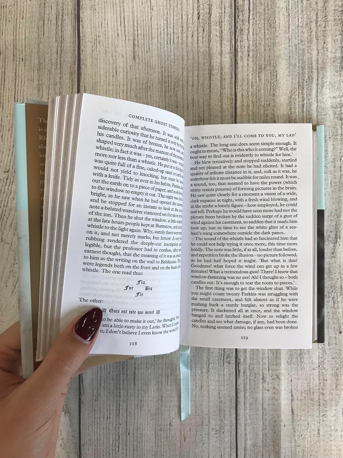 Authentic imported Complete Ghost Stories book angled display