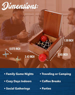 WE Games classic jacks game gold and silver metal pieces