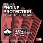 K&N universal performance air filter displayed in original retail packaging.