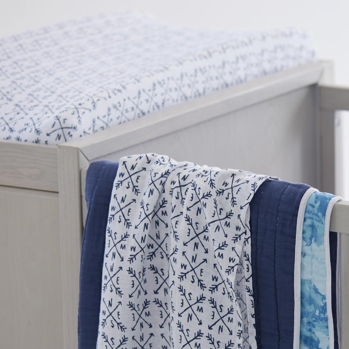 HonestBaby organic cotton crib sheet folded neatly