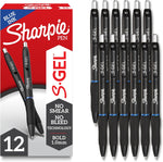 Sharpie S-Gel bold point blue gel pens front view pack