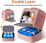 NCVI double layer pump bag showing upper and lower compartments