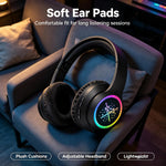 Yusonic kids headset connected with 3.5mm audio cable for wired mode