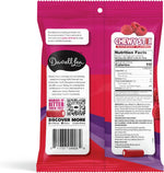 Darrell Lea Fabulicious candy sticks showing the red exterior and white filling