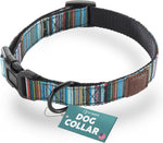 Embark Dog Collar - Adjustable Heavy Duty Outdoor Pet Training Collar | Built With Durable Waterproof Nylon, a Heavy Duty D-Shape Leash Attachment Hook, and an Adjustable Strap - Aztec - Image 11