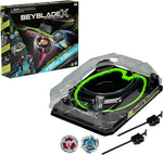 Beyblade X Xtreme Battle Set front view with arena and tops