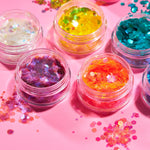 Moon Glitter professional festival makeup glitter jar