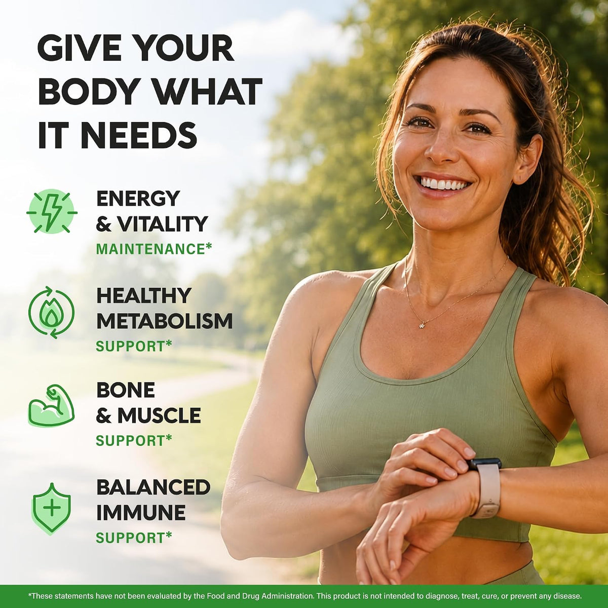 Nutraharmony Bariatric Multivitamin key nutritional highlights infographic