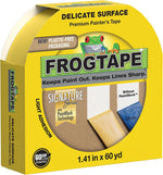 FrogTape Delicate Surface Painters Tape with PAINTBLOCK, 2 in Wide (1.88 in x 60 yd), Low Adhesion, Painting Tape Ideal for Freshly Painted Walls, Trim & Surfaces, Yellow, 1 Roll (280222) - Image 11