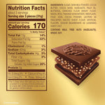 Close up of Ferrero Rocher chocolate squares texture
