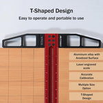 Tydeey woodworking measuring tool in use on wooden board