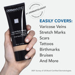 Dermablend SPF 25 body foundation side profile