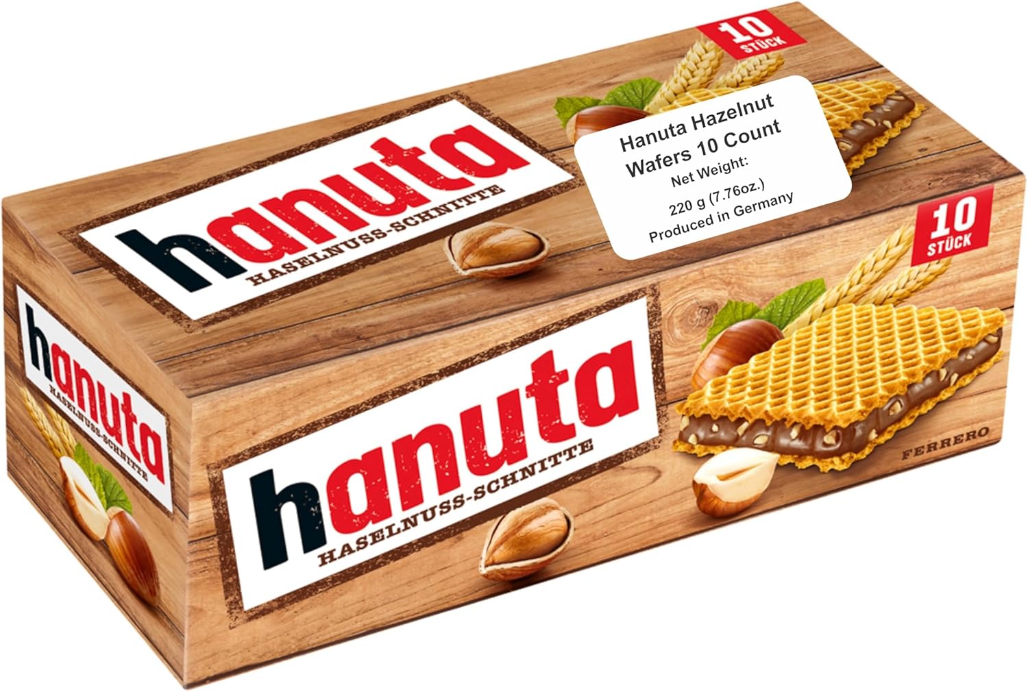 Hanuta Ferrero Hazelnut Chocolate 220Gms - Image 1