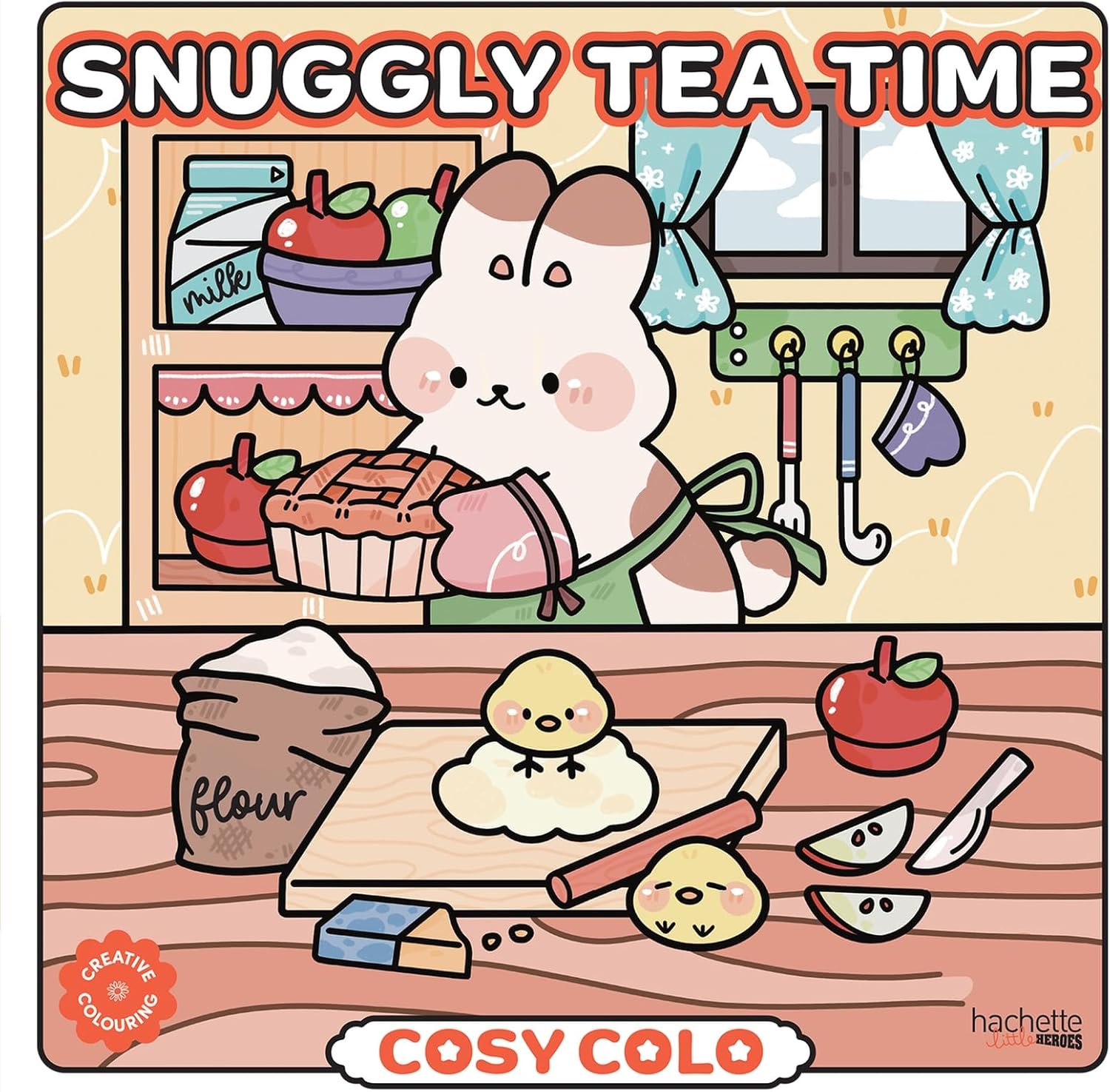 Snuggly Tea Time - Cosy Colo: A creative colouring book to enjoy tea time with adorable animals and sweet treats. - Image 1