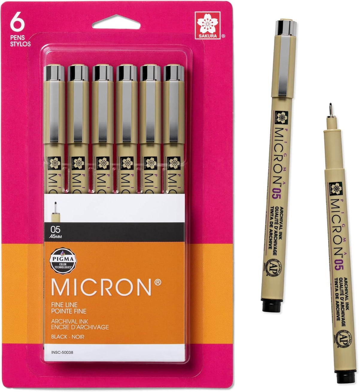 SAKURA Pigma Micron Fineliner Pens, 08 Tip Size, Archival Black Ink, 6 PK 50039 | Archival Pigment-Based Black Ink Pens for Writing, Illustration & Journaling, Precise Points & Lines, No Bleed - Image 13