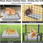 Hamiledyi chinchilla and guinea pig cage accessories showcasing the secure placement of the stone on an enclosure floor.