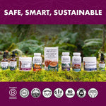 Host Defense mushroom supplement quality assurance seal and branding