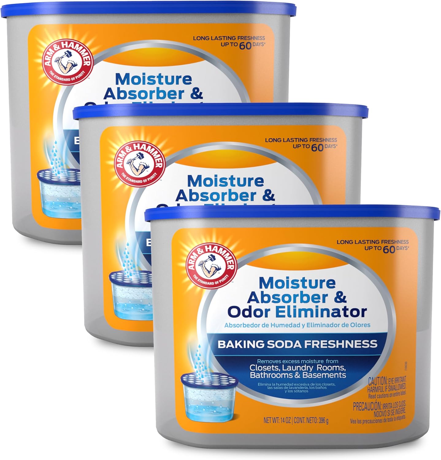 Arm and Hammer Fragrance Free Moisture Absorber front view for home dehumidifying.