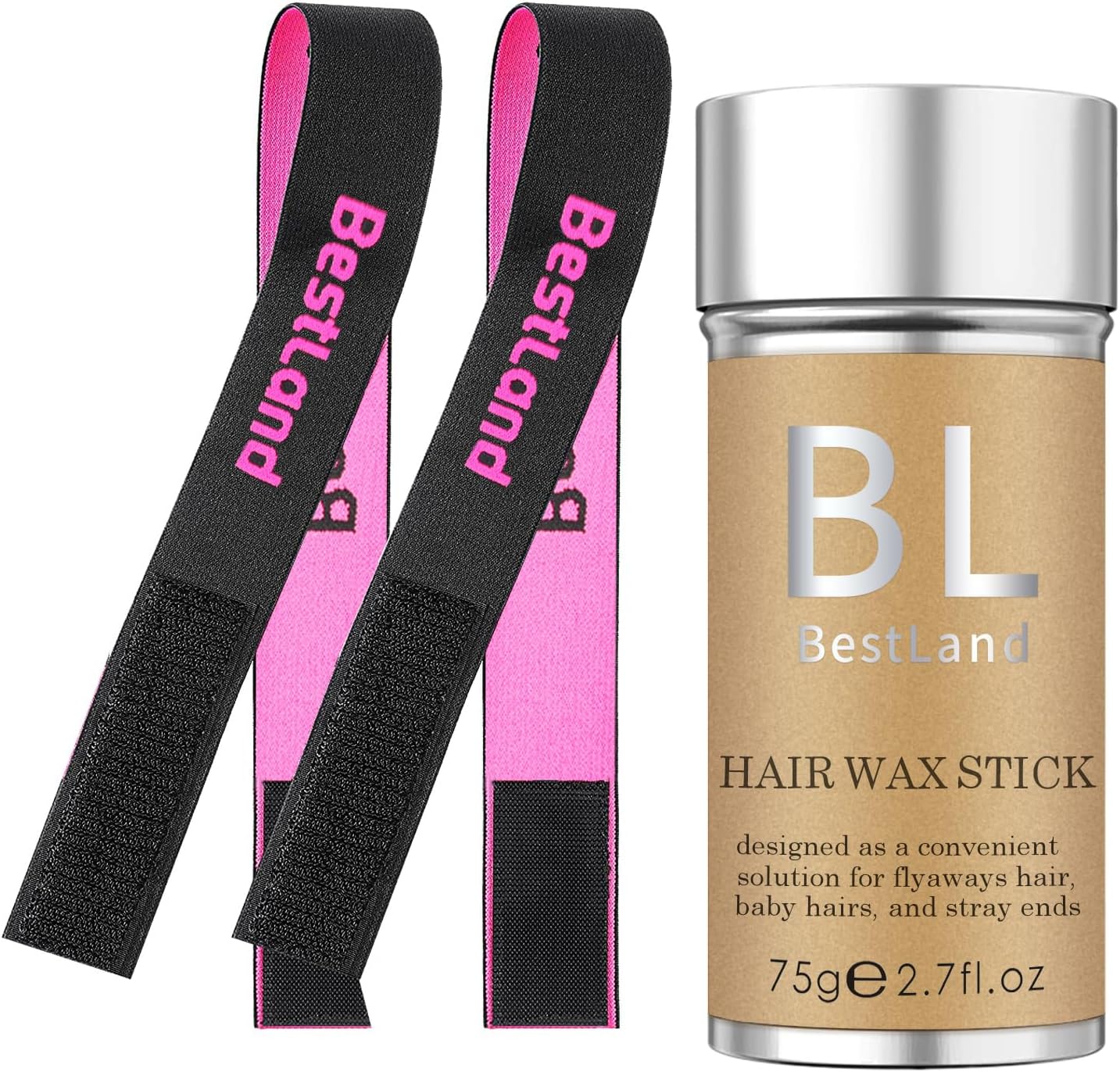 BestLand Hair Wax Stick front view for professional edge control styling